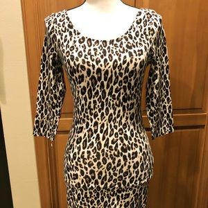CHARLOTTE RUSS. Womens animal print dress